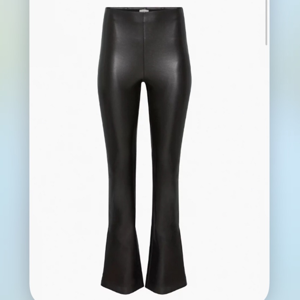 ARITZIA High-waisted, flared Vegan Leather pants
